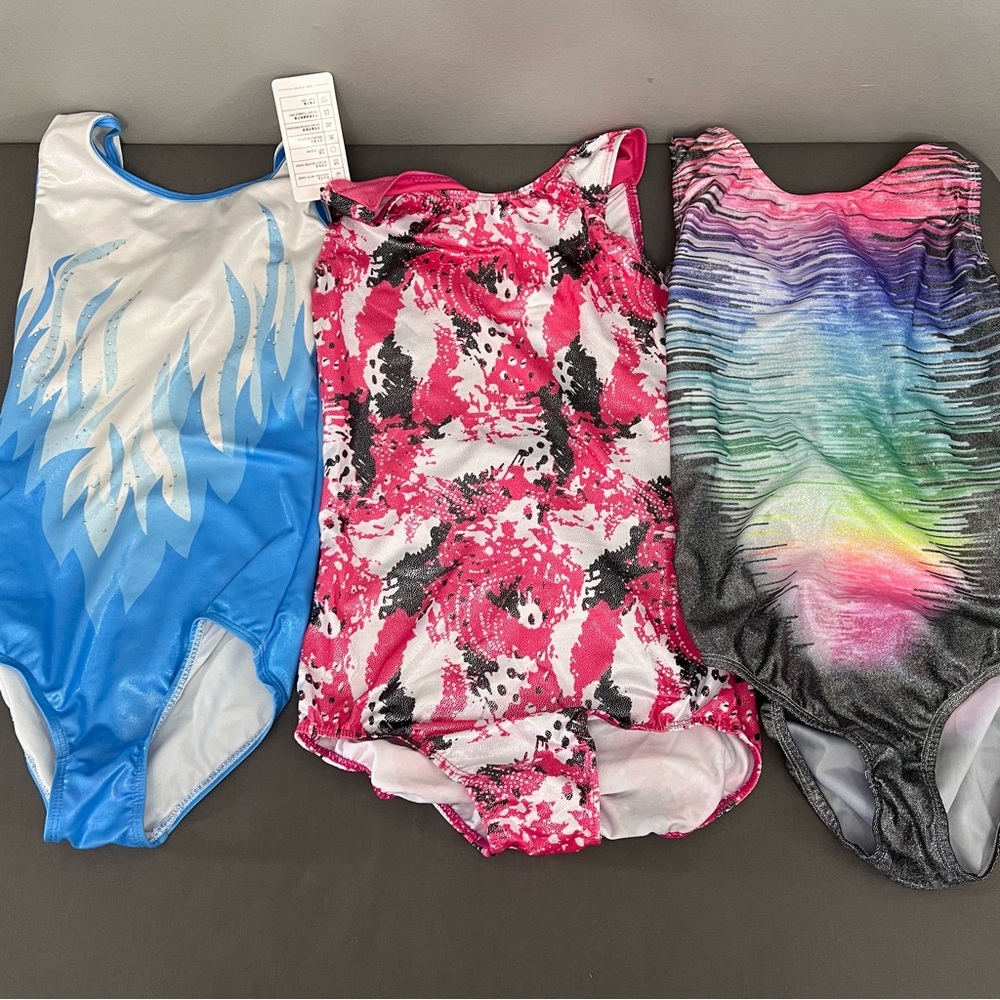 Lot Of AXS & Children’s 10/12 Gymnastics Leotards Different Designers